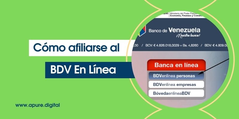 Como afiliarte al BDV En Línea Del Banco De Venezuela