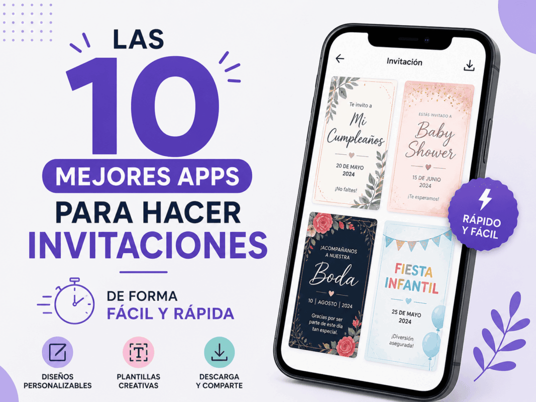 Las 10 mejores apps para hacer invitaciones de forma fácil y rápida